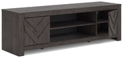 Cayboni LG TV Stand w/Fireplace Option