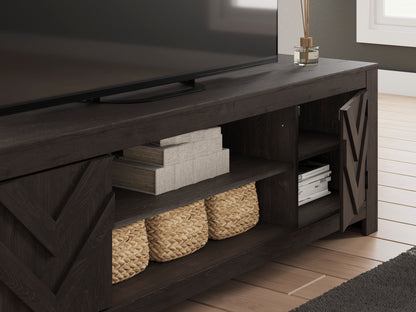 Cayboni 71" TV Stand with Electric Fireplace