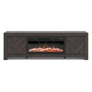 Cayboni 71" TV Stand with Electric Fireplace