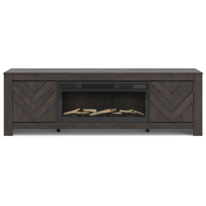 Cayboni 71" TV Stand with Electric Fireplace