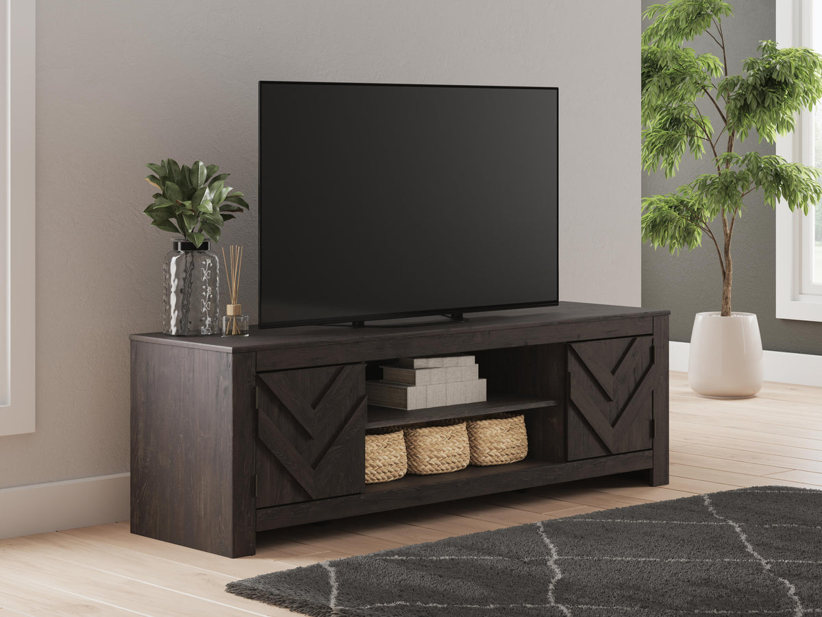 Cayboni LG TV Stand w/Fireplace Option