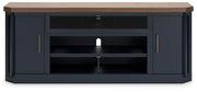 Landocken XL TV Stand w/Fireplace Option
