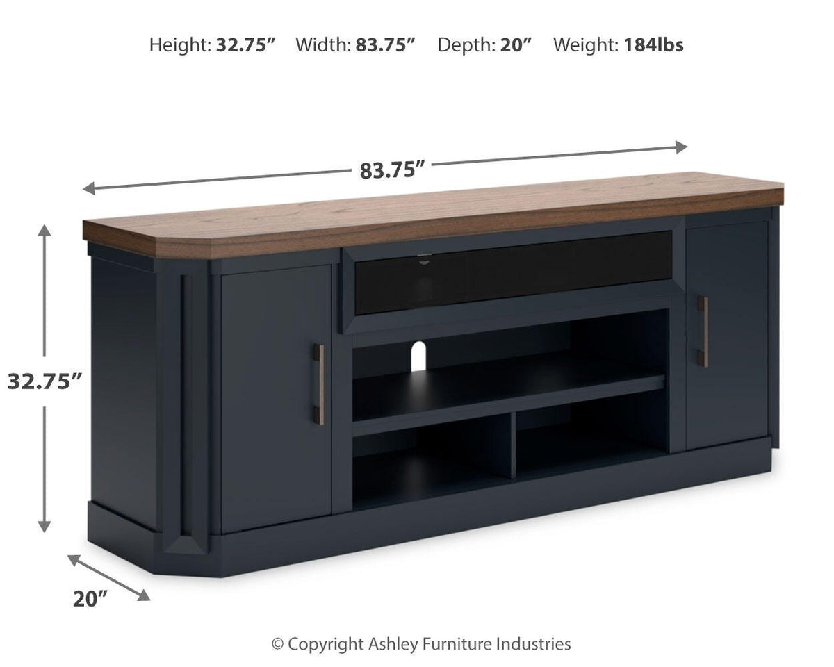 Landocken XL TV Stand w/Fireplace Option