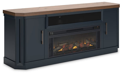 Mueble para TV Landocken de 83" con chimenea eléctrica