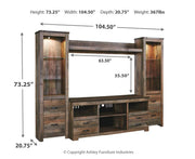 Trinell 4-Piece Entertainment Center