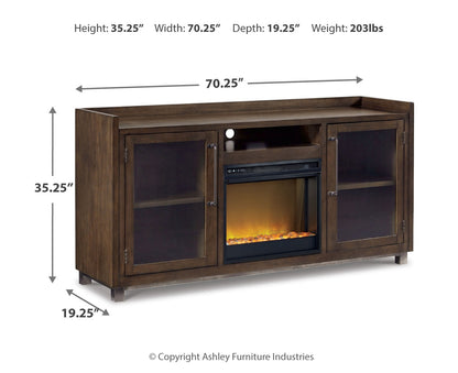 Starmore 70" TV Stand with Electric Fireplace