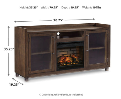 Starmore 70" TV Stand with Electric Fireplace