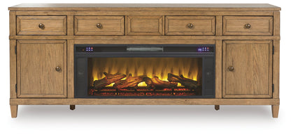 Sharlance 81" TV Stand with Electric Fireplace