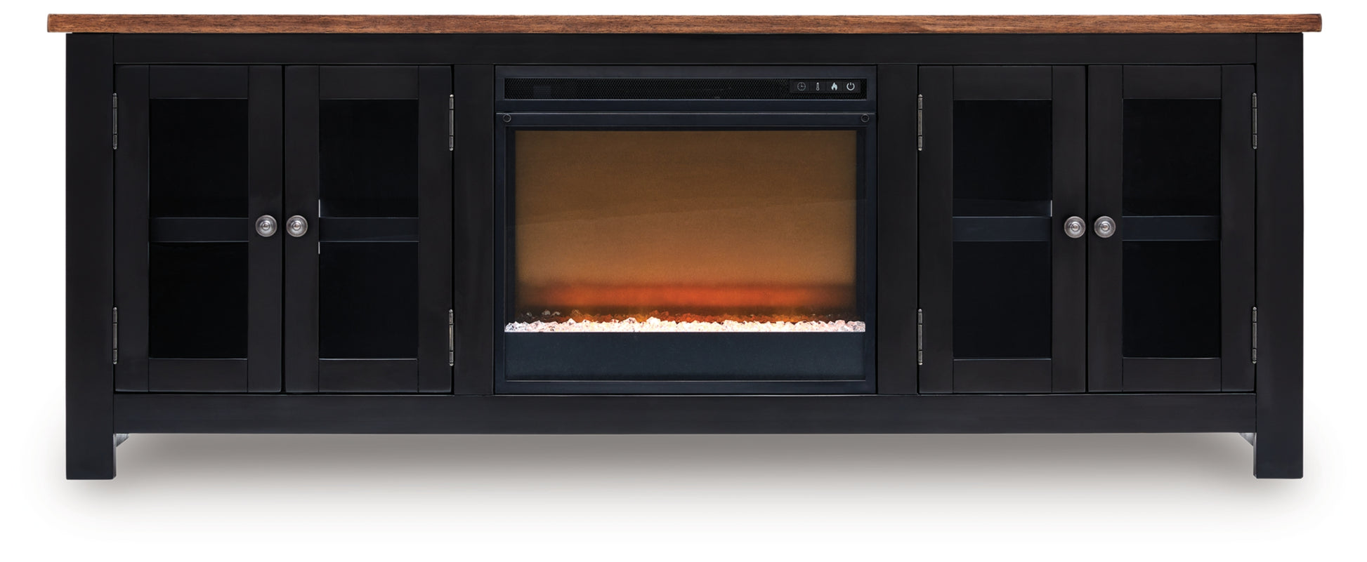 Wildenauer 76" TV Stand with Electric Fireplace