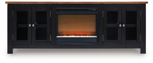 Wildenauer 76" TV Stand with Electric Fireplace