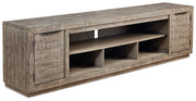 Mueble de TV Krystanza con chimenea eléctrica