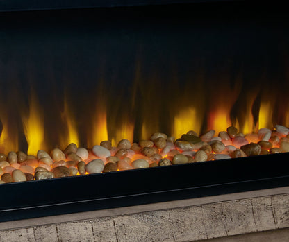 Mueble de TV Krystanza con chimenea eléctrica