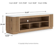 Camdill XL TV Stand with Fireplace Option
