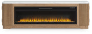 Camdill 80" TV Stand with Electric Fireplace