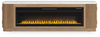 Camdill 80" TV Stand with Electric Fireplace