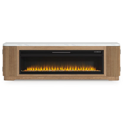 Camdill 80" TV Stand with Electric Fireplace