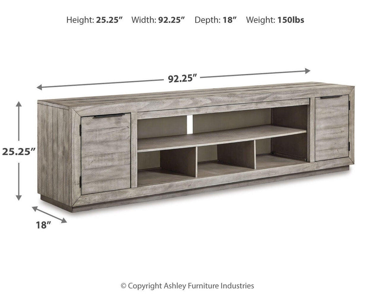 Naydell XL TV Stand w/Fireplace Option