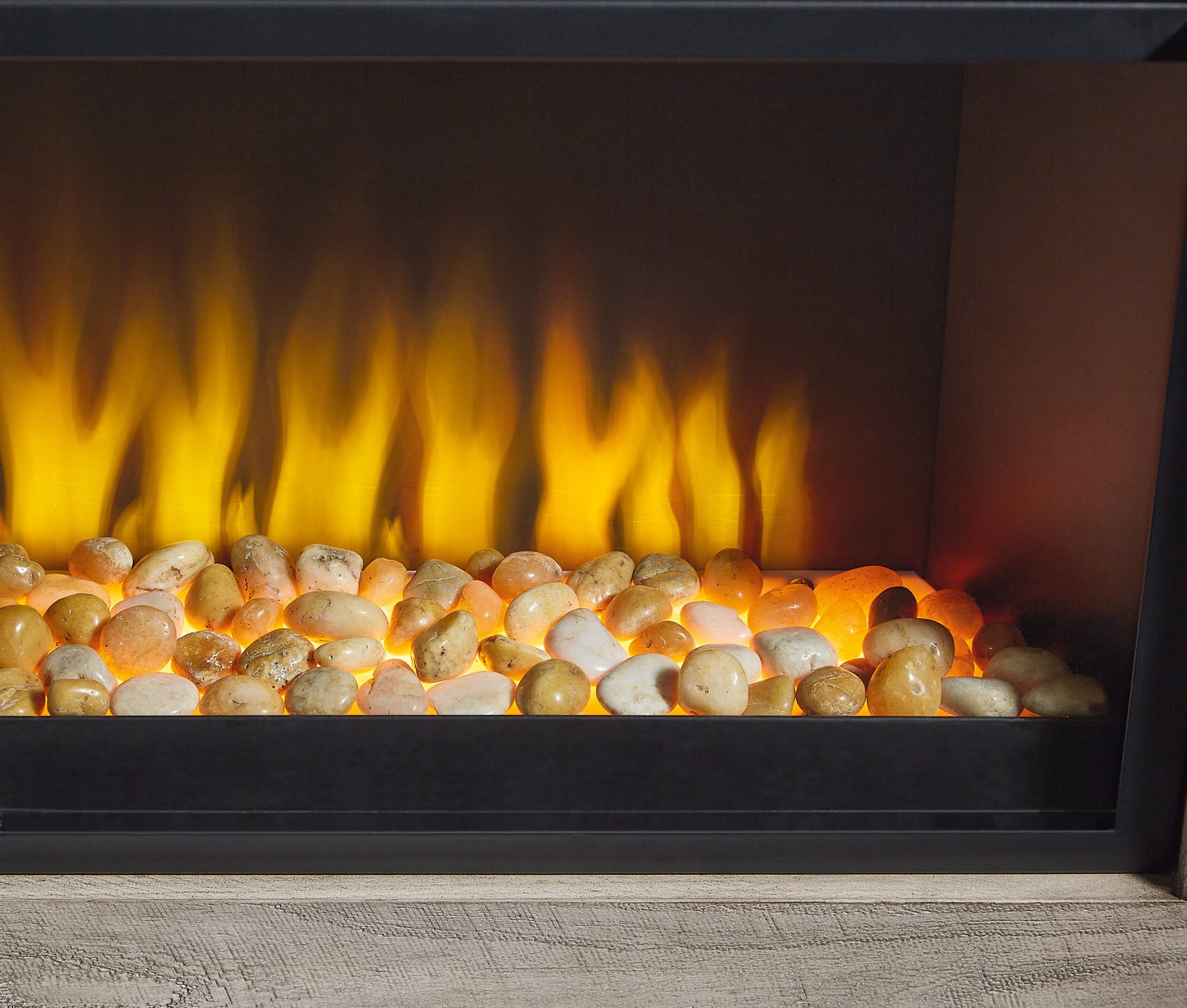 Mueble de TV Krystanza con chimenea eléctrica