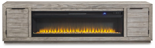 Naydell 92" TV Stand with Electric Fireplace