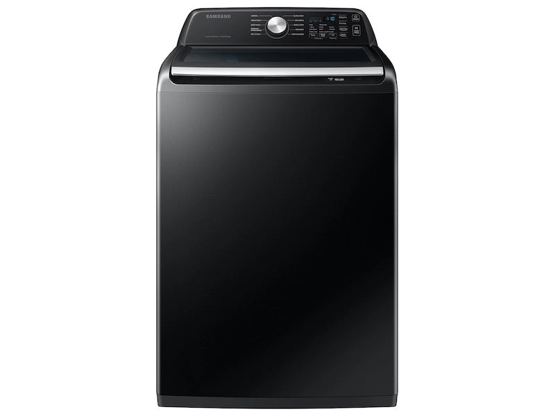 4.7 cu. ft. Large Capacity Smart Top Load Washer with Active WaterJet in Brushed Black