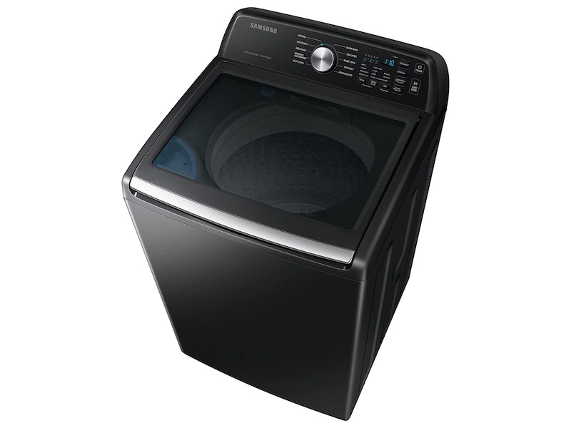 4.6 cu. ft. Large Capacity Smart Top Load Washer with ActiveWave™ Agitator and Active WaterJet in Brushed Black
