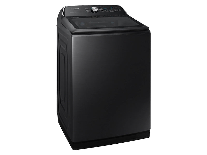 5.4 cu. ft. Extra-Large Capacity Smart Top Load Washer with ActiveWave™ Agitator and Super Speed Wash in Brushed Black