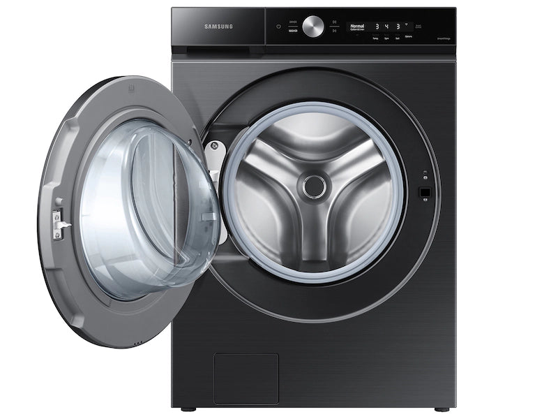 Bespoke 5.3 cu. ft. Ultra Capacity Front Load Washer with Super Speed Wash and AI Smart Dial in Brushed Black