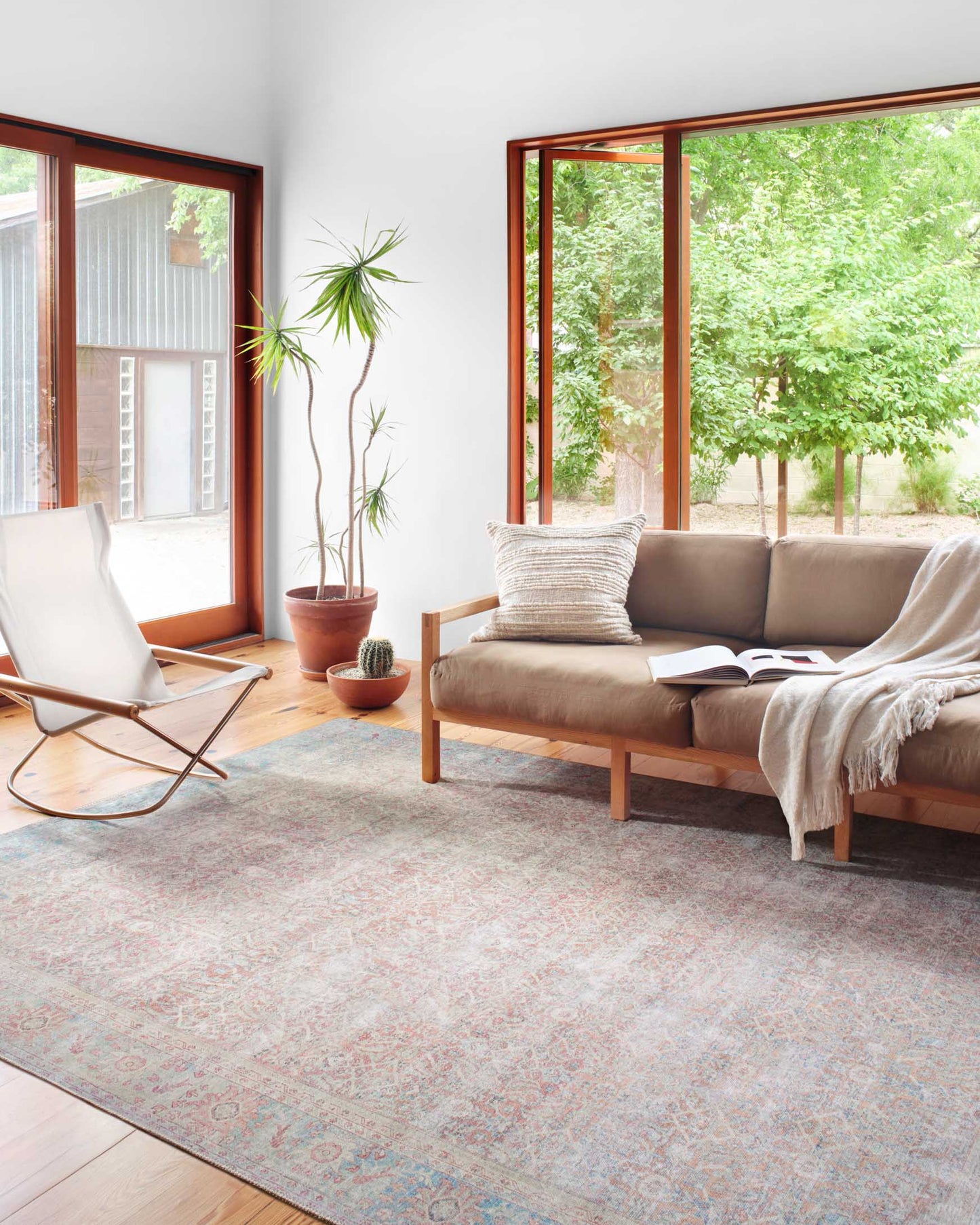 Loloi Wynter WYN-04 Rojo/Verde azulado