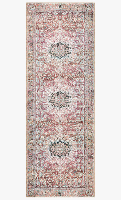 Loloi Wynter WYN-05 Tomate / Verde azulado