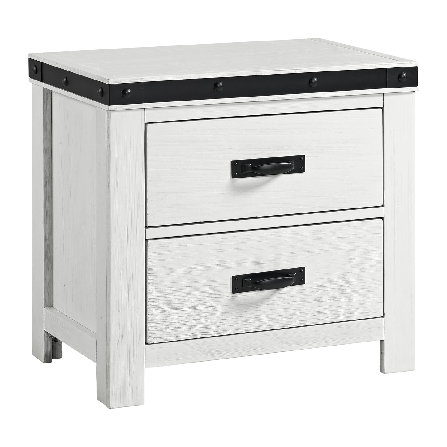 Wade Youth 2-Drawer Nightstand in White
