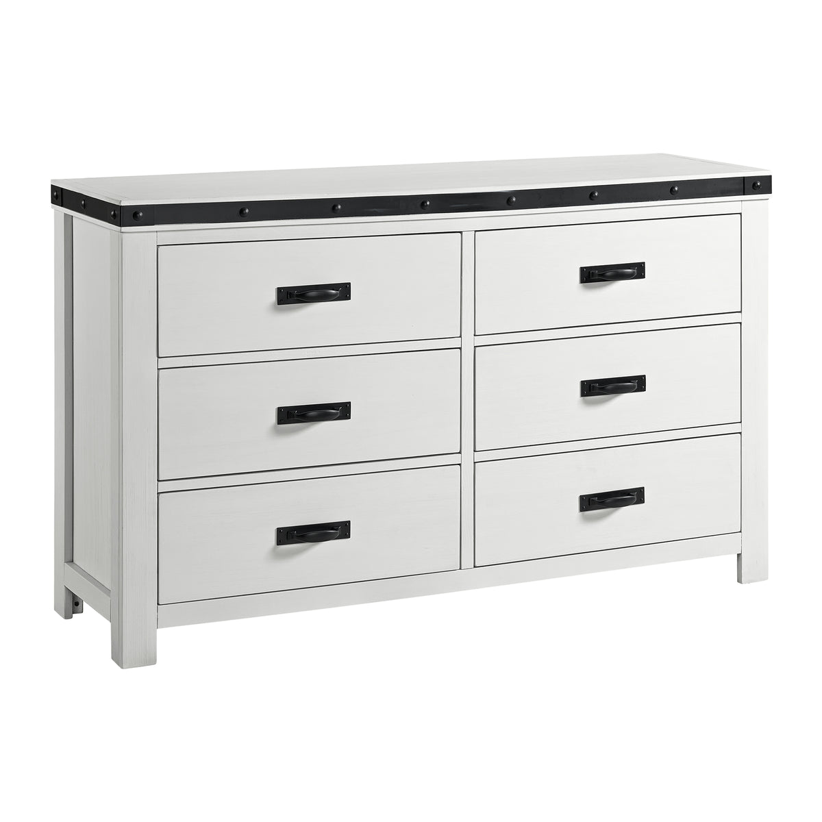 Wade Youth 6-Drawer Dresser In White
