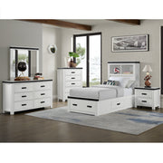 Wade Youth 2-Drawer Nightstand in White