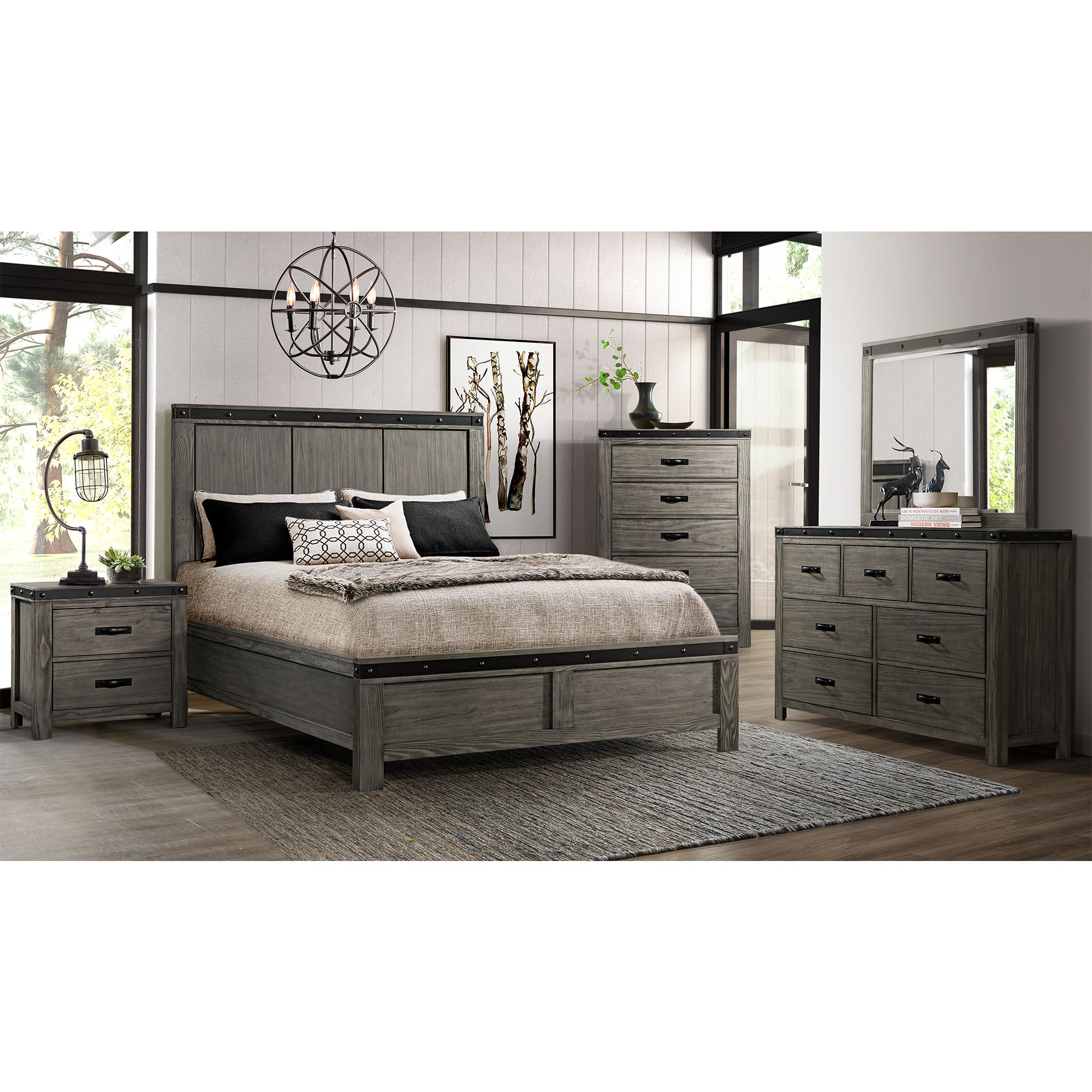 Wade King Panel 6PC Bedroom Set
