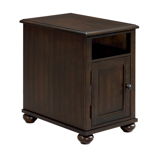 Wagner Chairside Table with USB in Cherry