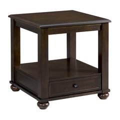 Wagner 2PC Occasional Table Set in Cherry-Square Lift-Top Coffee Table & End Table