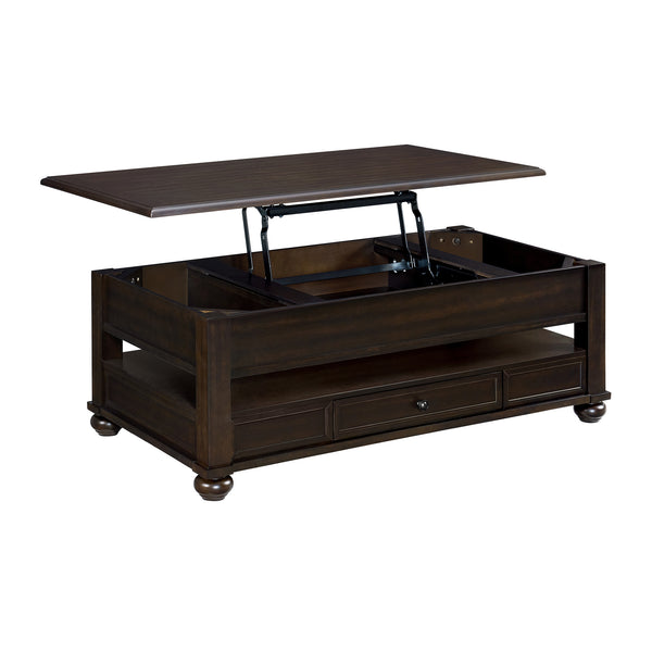 Wagner 3Pc Occasional Table Set In Cherry-Rectangular Lift-Top Coffee Table & Two End Table