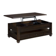 Wagner 2PC Occasional Table Set in Cherry-Rectangular Lift-Top Coffee Table & End Table