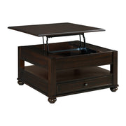Wagner 2PC Occasional Table Set in Cherry-Square Lift-Top Coffee Table & End Table