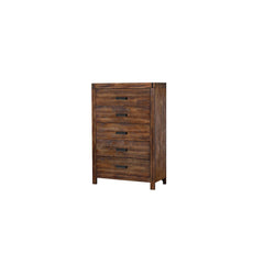 Warner Twin 3PC Platform Storage Bedroom Set In Chestnut