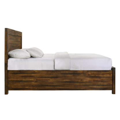 Warner King Platform Storage Bed in Chestnut
