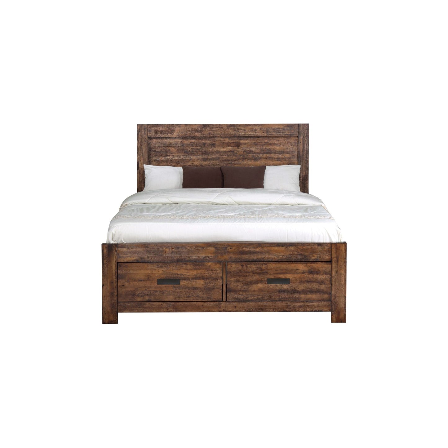 Warner Queen Platform Storage Bed in Chestnut