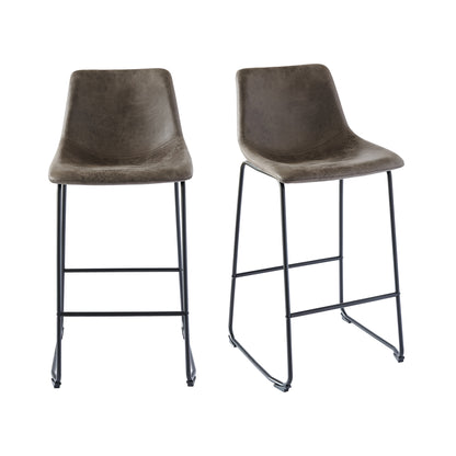 Wes Bar Stool (QSD6099) 29" Brown Bar Stool (2 Per Carton)