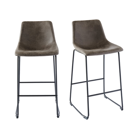 Wes Bar Stool (QSD6099) 29" Brown Bar Stool (2 Per Carton)