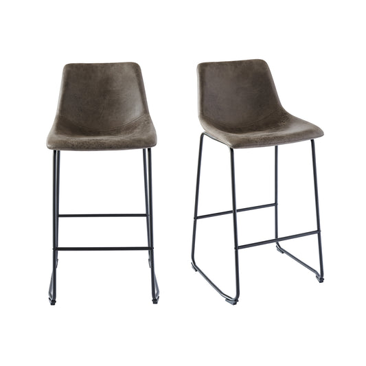 Wes Bar Stool (QSD6099) 29" Grey Bar Stool (2 Per Carton)