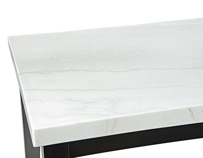 Mesa de comedor de mármol blanco Westby 