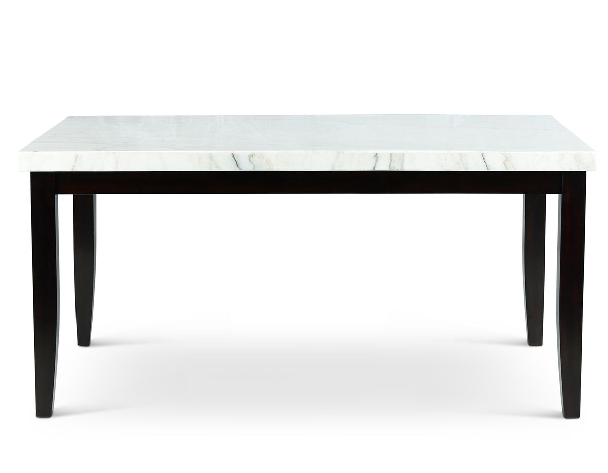 Mesa de comedor de mármol blanco Westby 