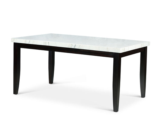 Westby White Marble Dining Table
