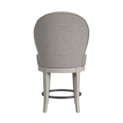 Westford Swivel Counter Stool with Grey Linen in Grey (2 Per Carton)