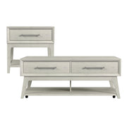 Westland 2PC Occasional Table Set in Almond-Coffee Table & End Table
