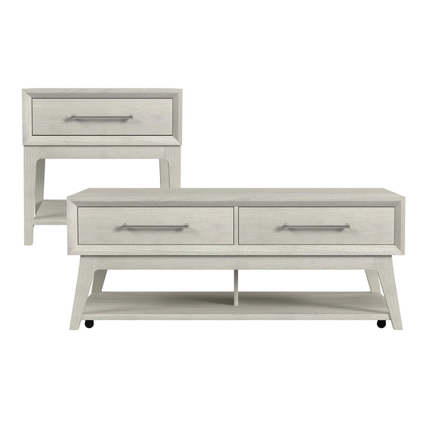 Westland 2PC Occasional Table Set in Almond-Coffee Table & End Table